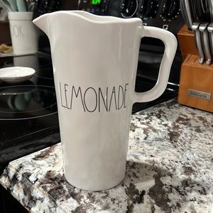 rae dunn lemonade pitcher
